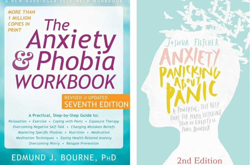 Two book on anxiety