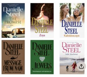Six of Danielle Steel's best selling books